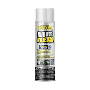 Leak Stopper Rubber Flexx – Waterproof Repair & Sealant Spray - Point & Spray to Seal Cracks, Holes, Leaks, Corrosion & More | White – 1 Bottle 15 Ounces