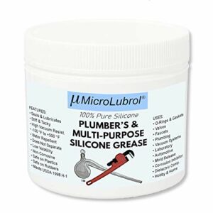 MicroLubrol Plumber's & Multi-Purpose Silicone Grease, 2 oz, Plumbing, Laboratory, Industrial and More