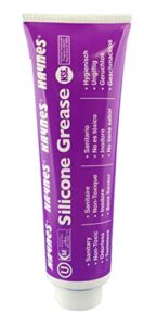 Haynes Silicone Grease, Food Grade Sanitary Lubricant, Machine Lube, Prevent Valves and O-Rings from Sticking, 1-4oz Tube Silicone Grease HAYSG 4OZ Tube Clear, 4-oz