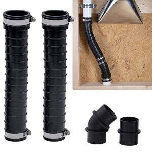 Fernco QwikFlex 24-in. Flexible Pipe Connector Kit for Offset or Hard To Reach 1-1/2-in. SCH40 PVC DWV Connections